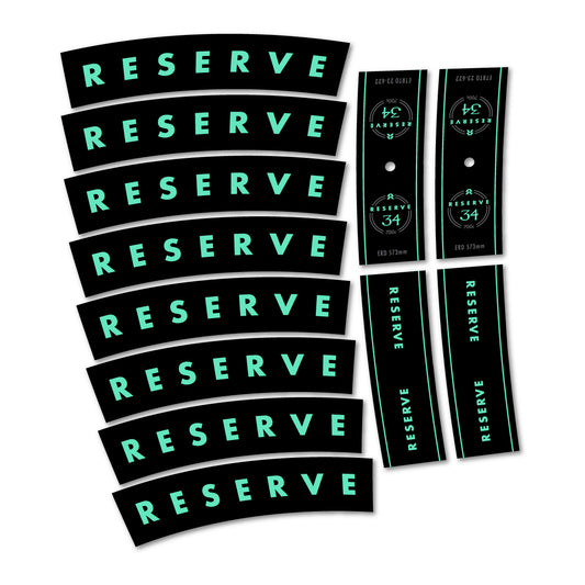 Mint decal for Reserve 34 road wheel 34mm – bike sticker vinyl