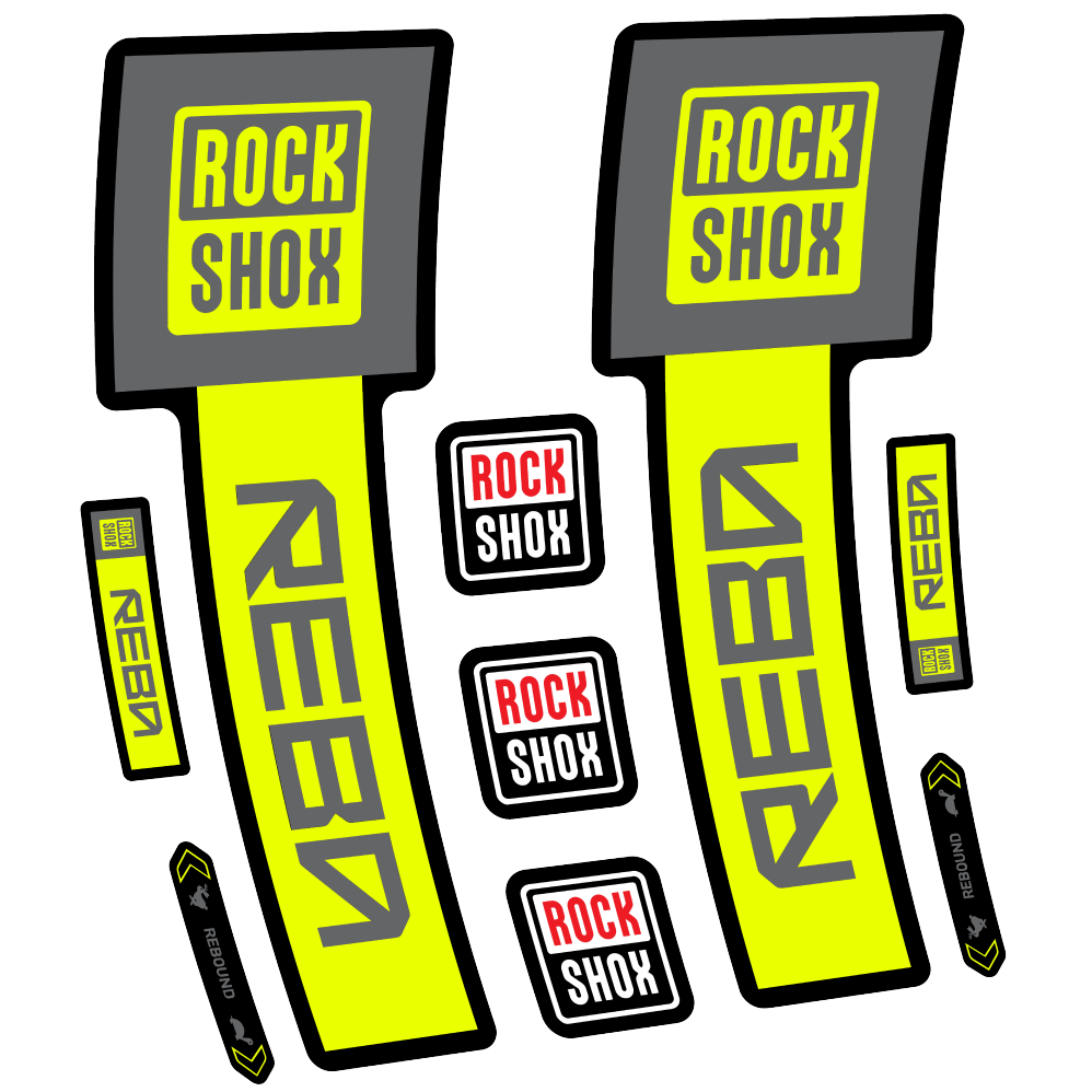 Decal Rock Shox Reba Base 2025, Fork 29, bike sticker vinyl