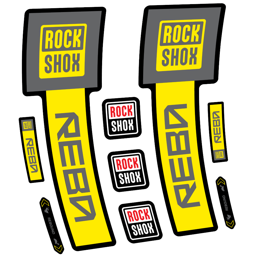 Decal Rock Shox Reba Base 2025, Fork 29, bike sticker vinyl