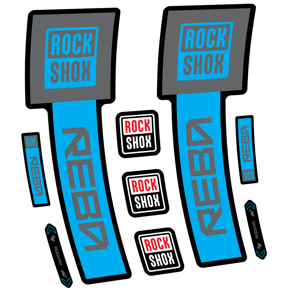 Decal Rock Shox Reba Base 2025, Fork 29, bike sticker vinyl