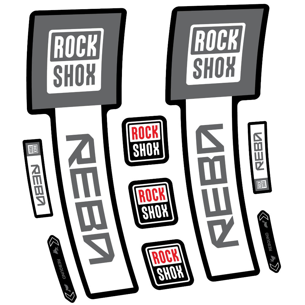 Decal Rock Shox Reba Base 2025, Fork 29, bike sticker vinyl