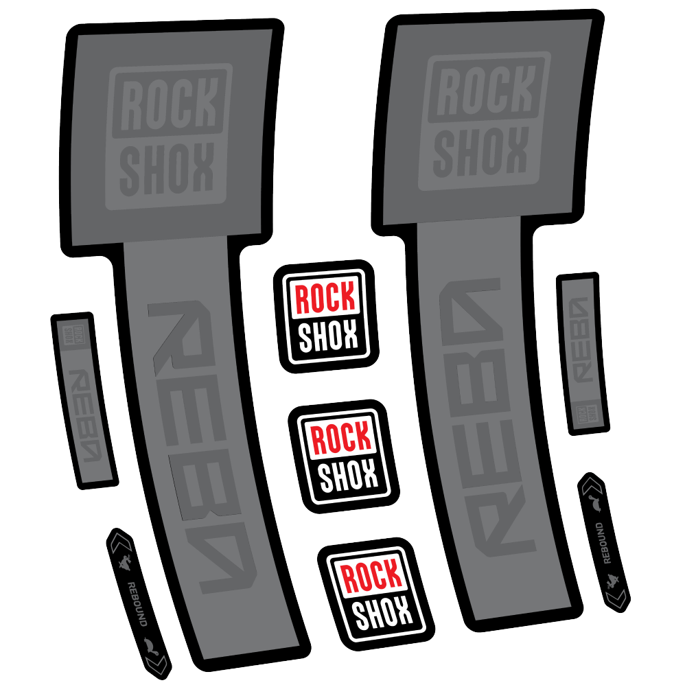 Decal Rock Shox Reba Base 2025, Fork 29, bike sticker vinyl
