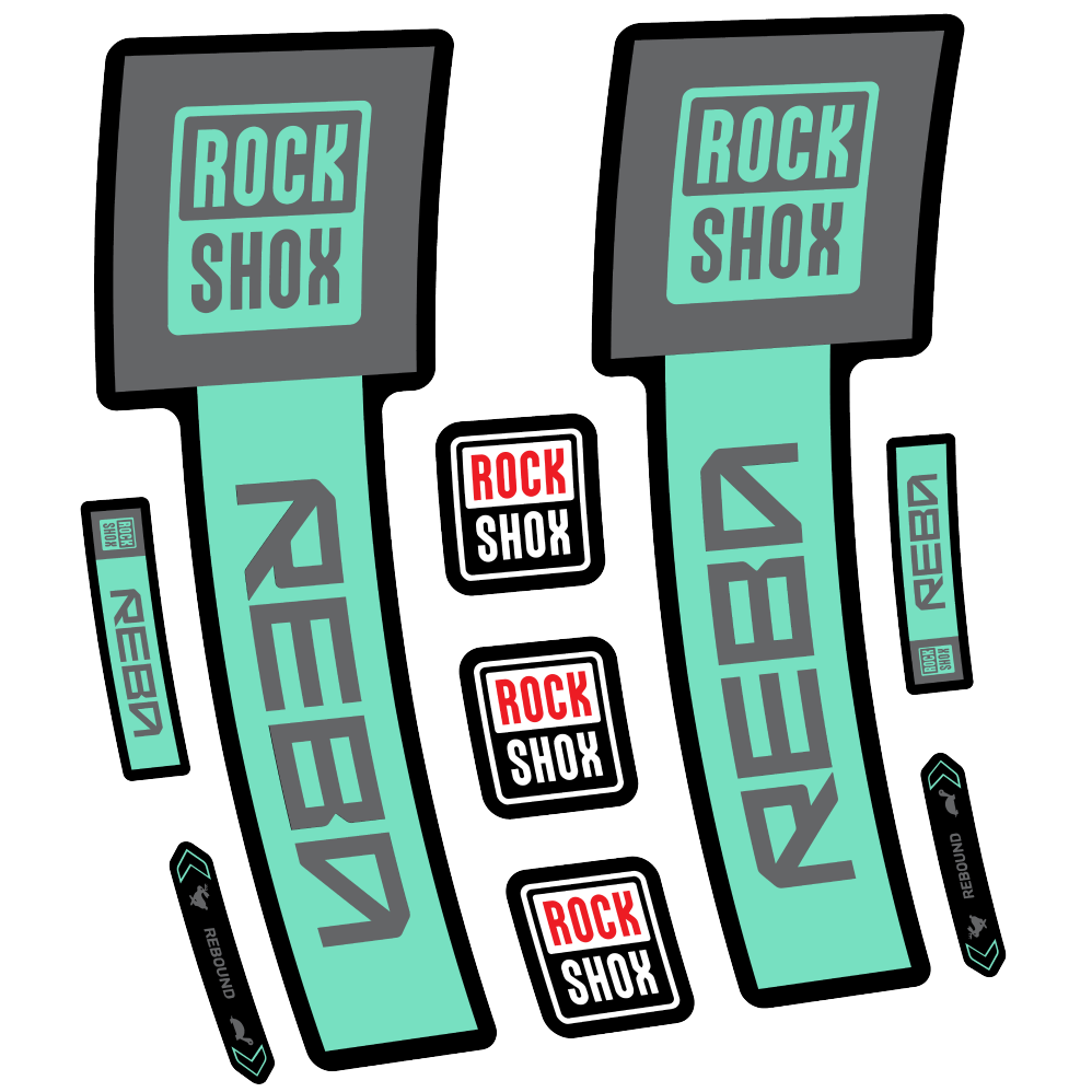 Decal Rock Shox Reba Base 2025, Fork 29, bike sticker vinyl