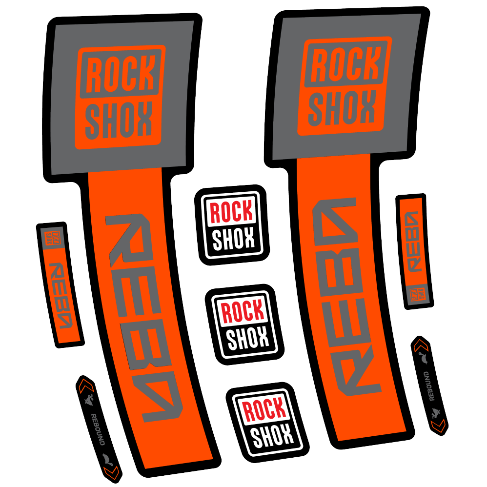 Decal Rock Shox Reba Base 2025, Fork 29, bike sticker vinyl