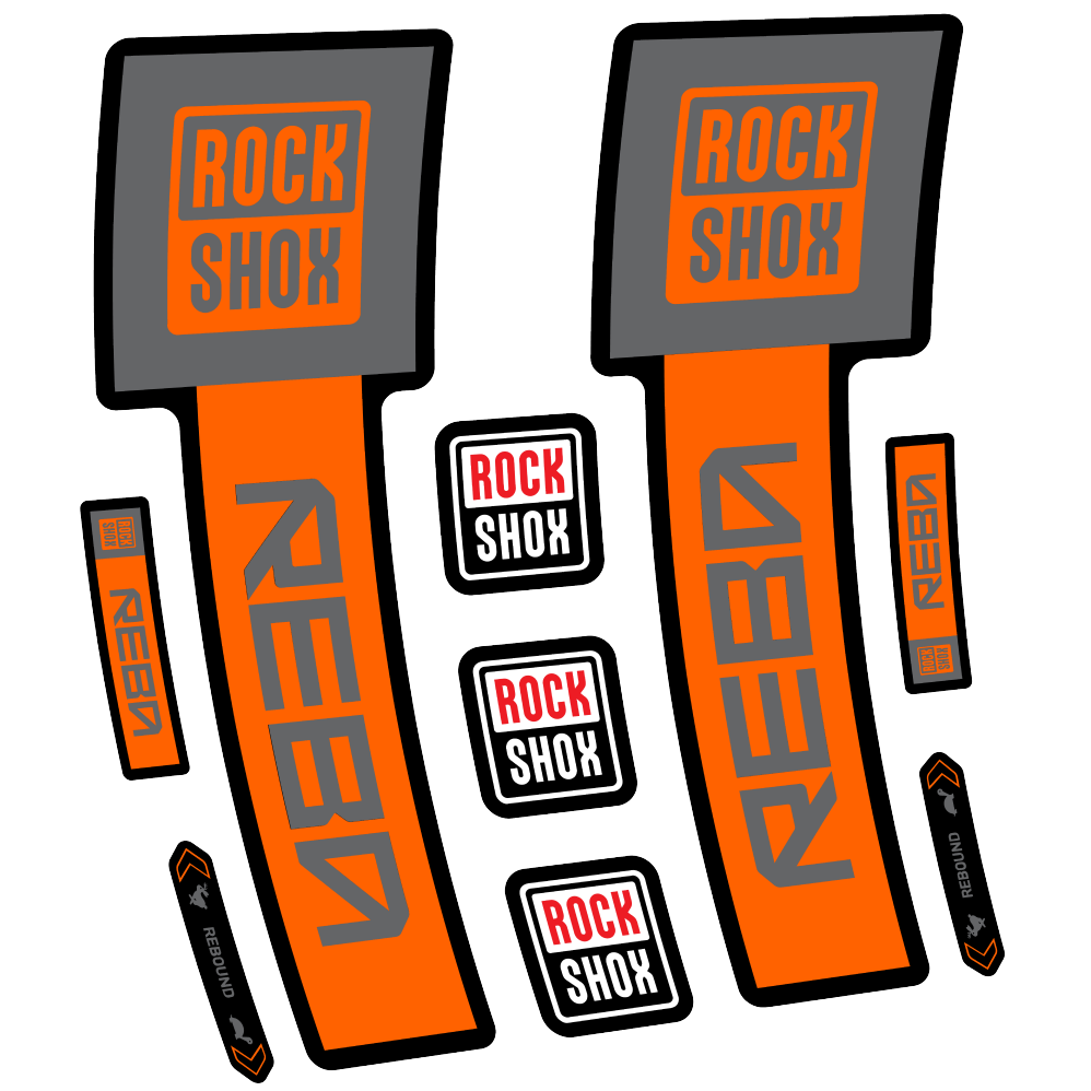 Decal Rock Shox Reba Base 2025, Fork 29, bike sticker vinyl