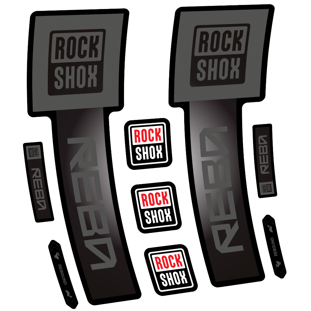 Decal Rock Shox Reba Base 2025, Fork 29, bike sticker vinyl