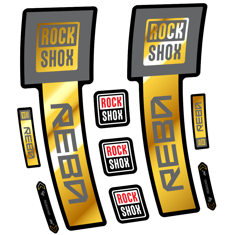 Decal Rock Shox Reba Base 2025, Fork 29, bike sticker vinyl