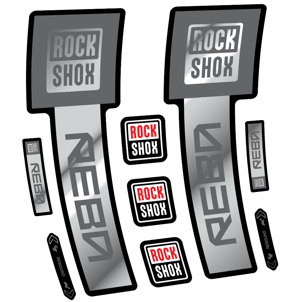 Decal Rock Shox Reba Base 2025, Fork 29, bike sticker vinyl