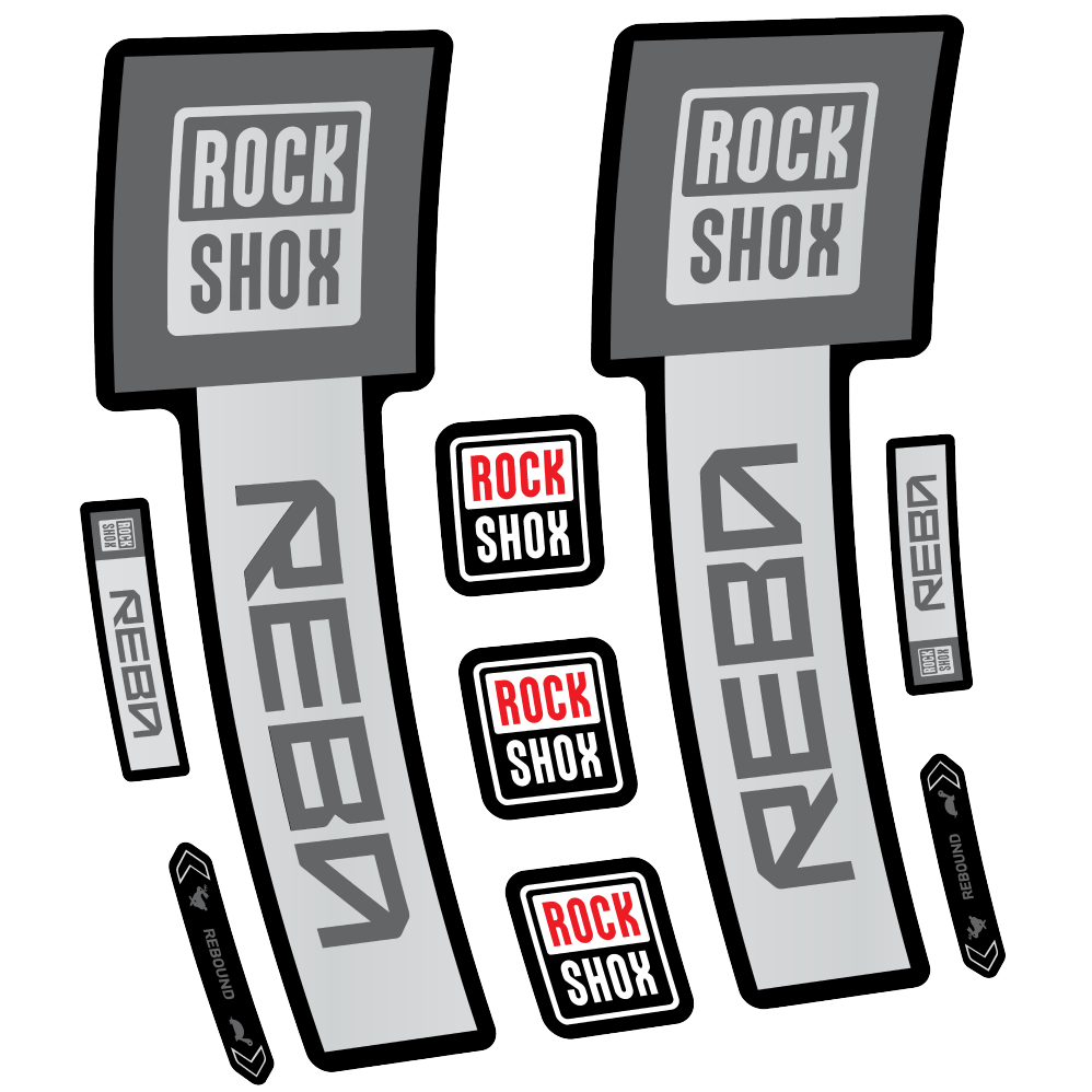 Decal Rock Shox Reba Base 2025, Fork 29, bike sticker vinyl