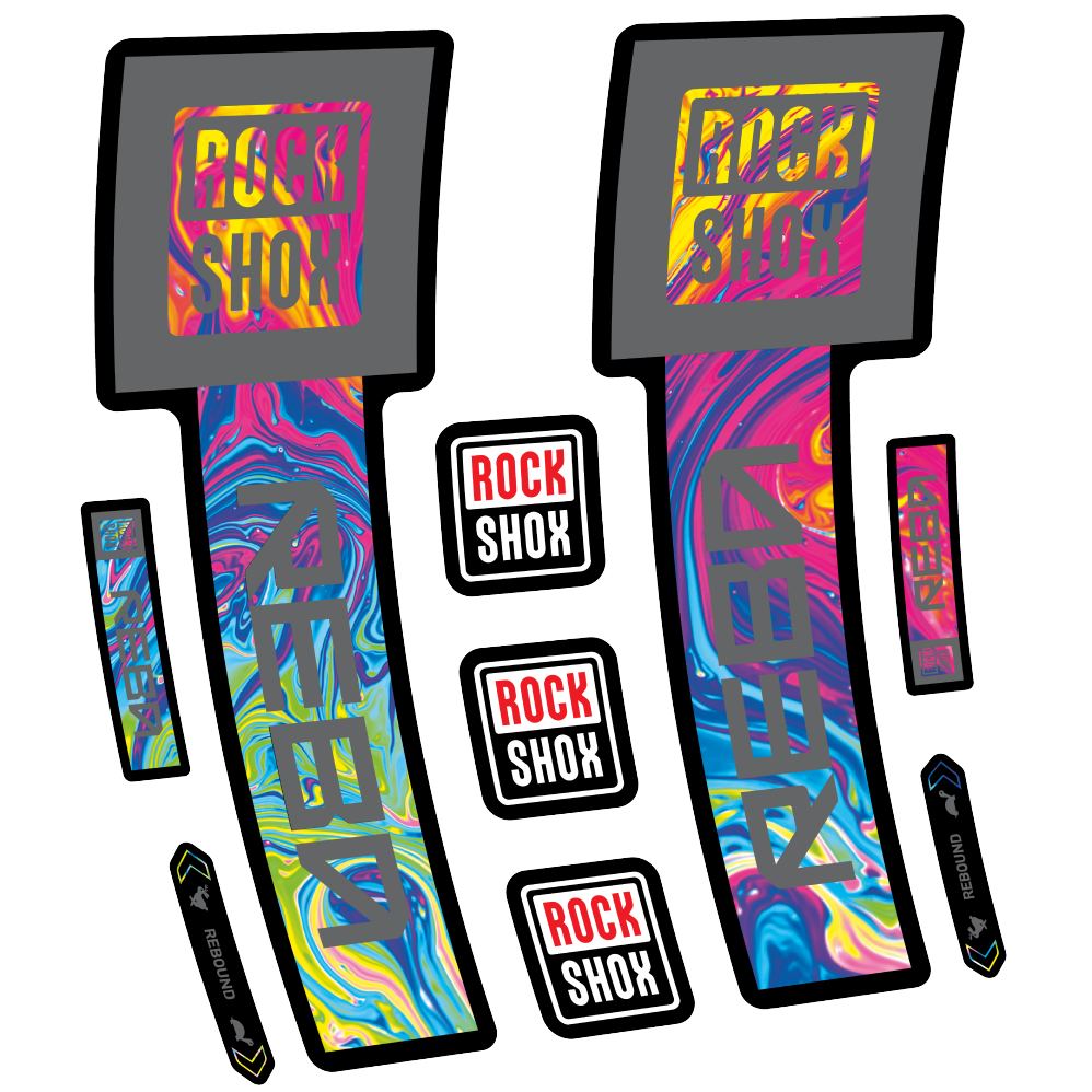 Decal Rock Shox Reba Base 2025, Fork 29, bike sticker vinyl