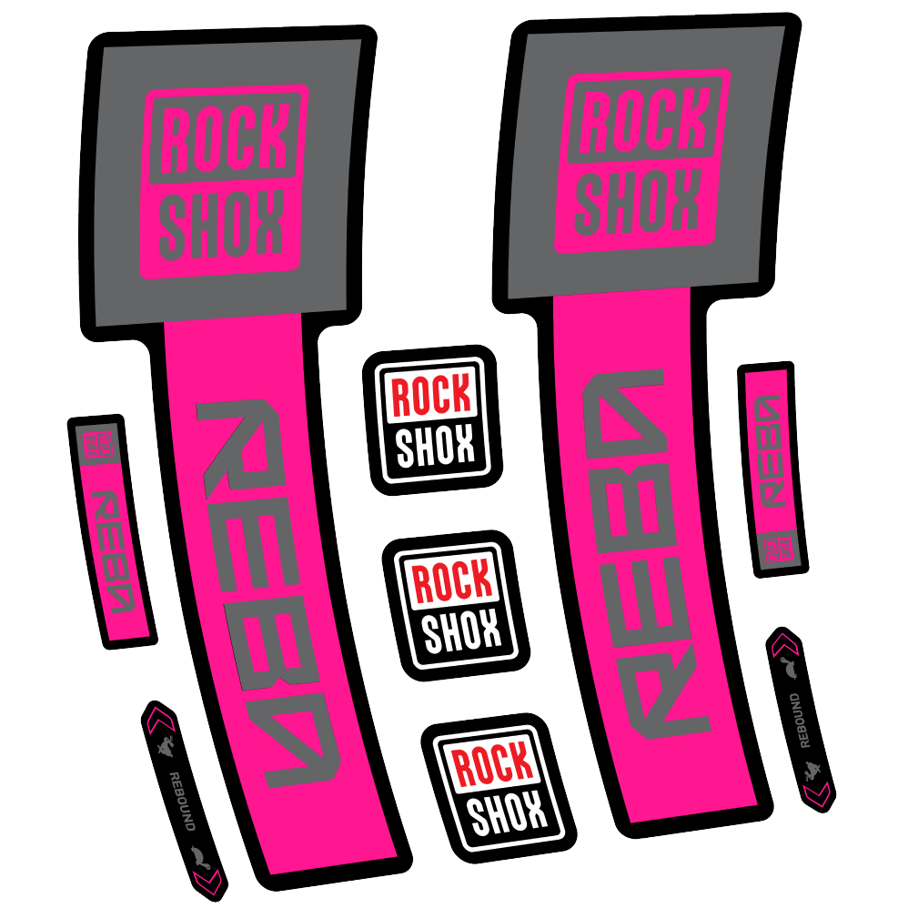 Decal Rock Shox Reba Base 2025, Fork 29, bike sticker vinyl