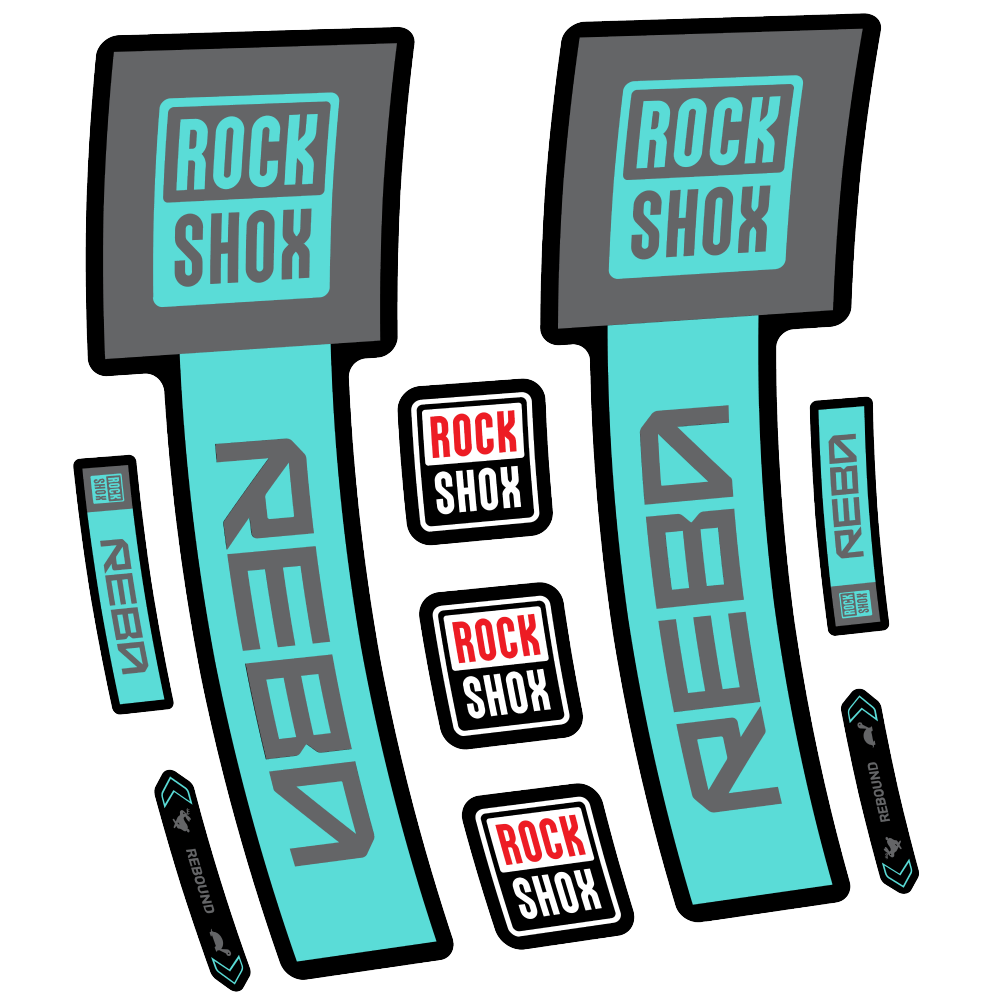 Decal Rock Shox Reba Base 2025, Fork 29, bike sticker vinyl