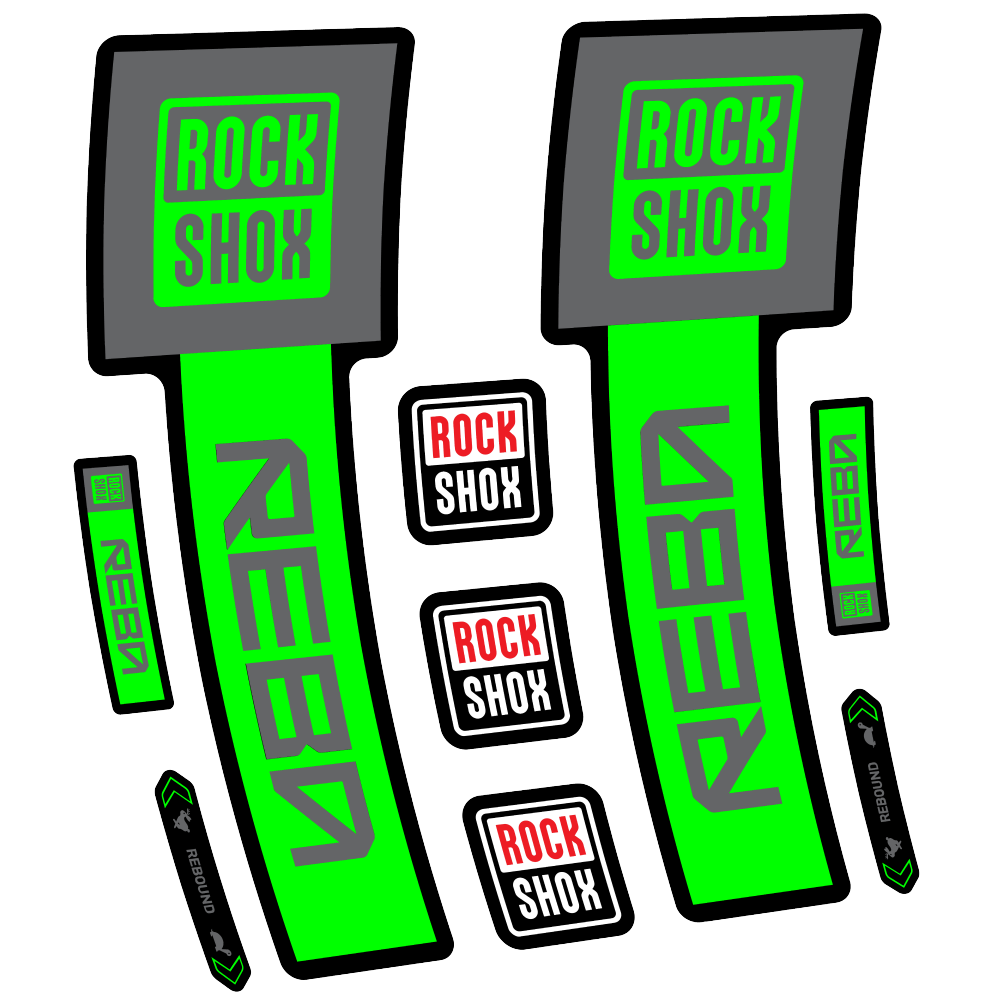Decal Rock Shox Reba Base 2025, Fork 29, bike sticker vinyl