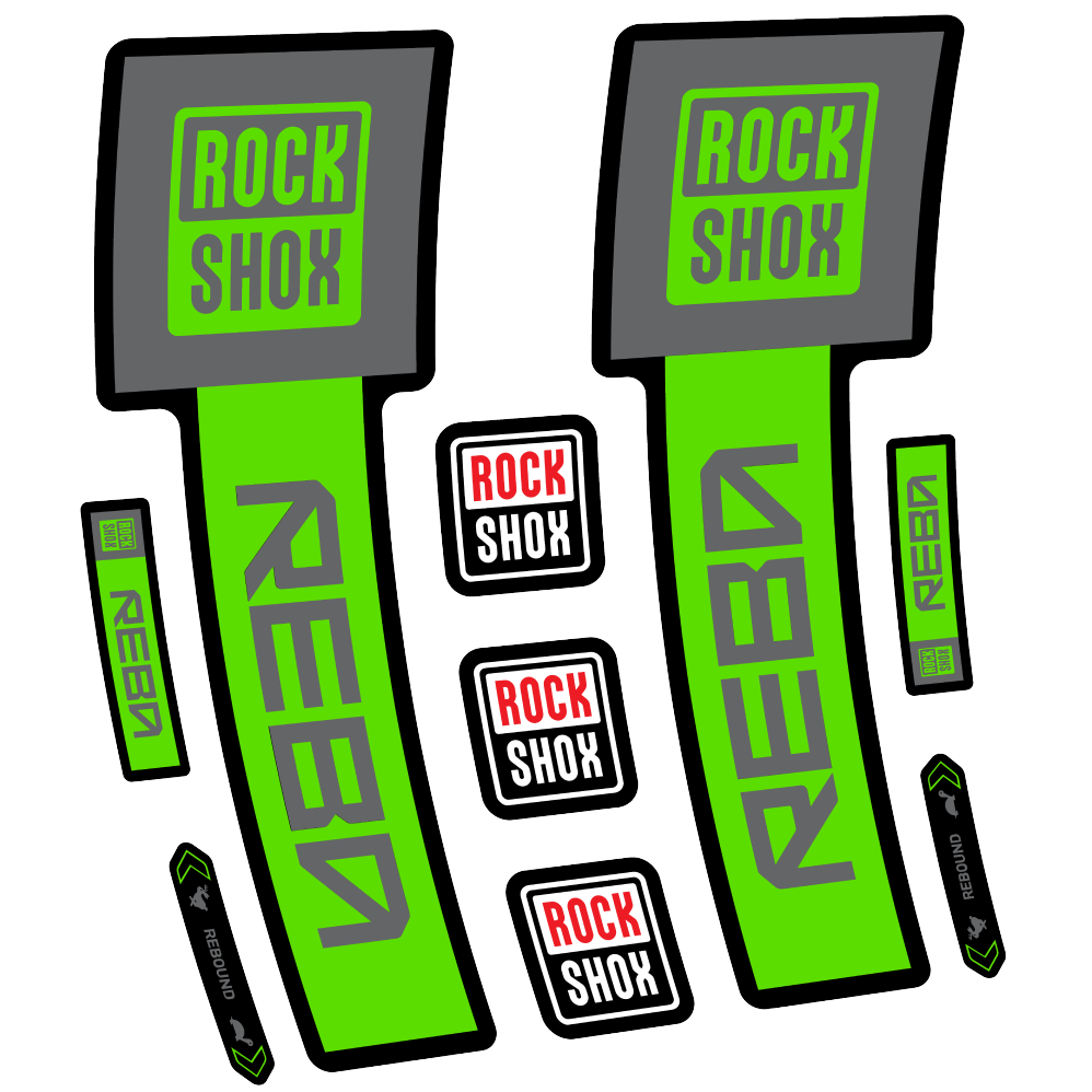 Decal Rock Shox Reba Base 2025, Fork 29, bike sticker vinyl
