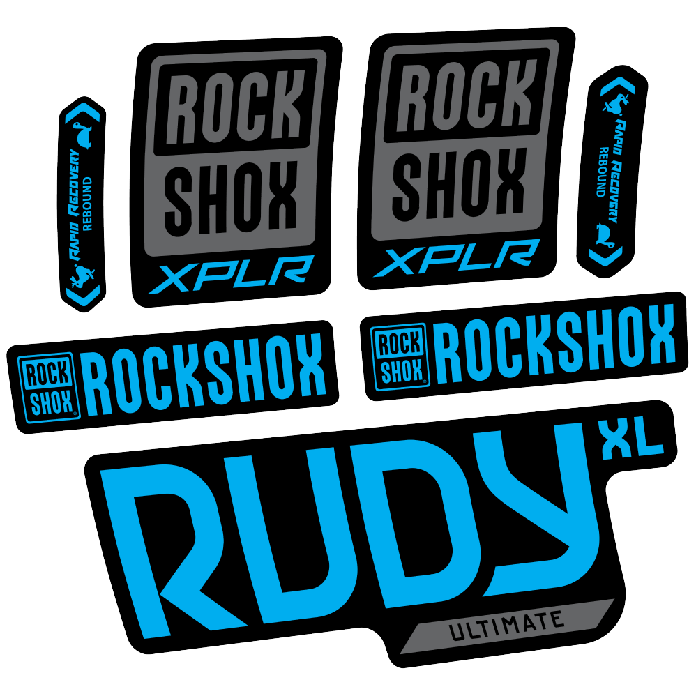 Decal Rock Shox Rudy XL Ultimate 2025, Fork 29, bike sticker vinyl