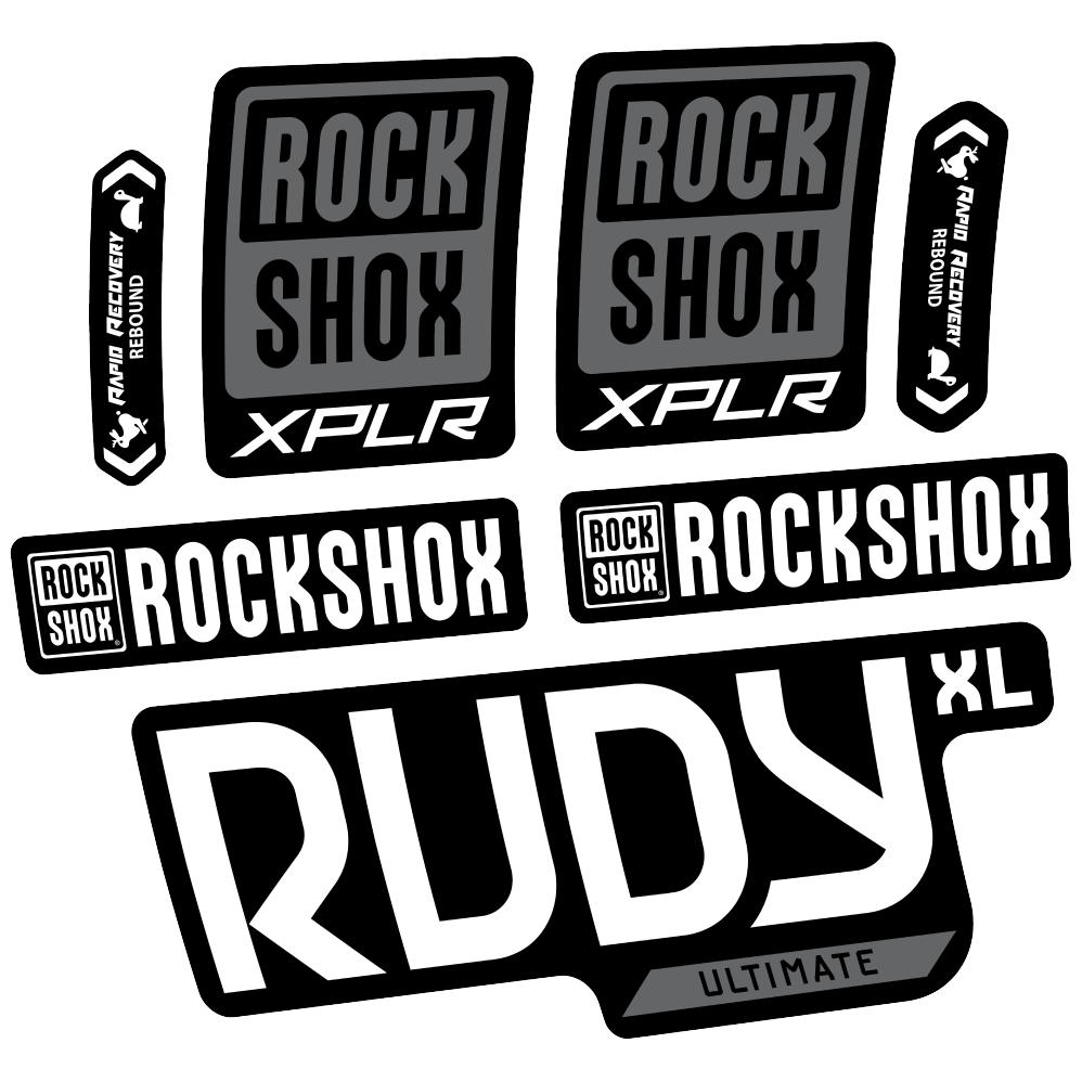 Decal Rock Shox Rudy XL Ultimate 2025, Fork 29, bike sticker vinyl
