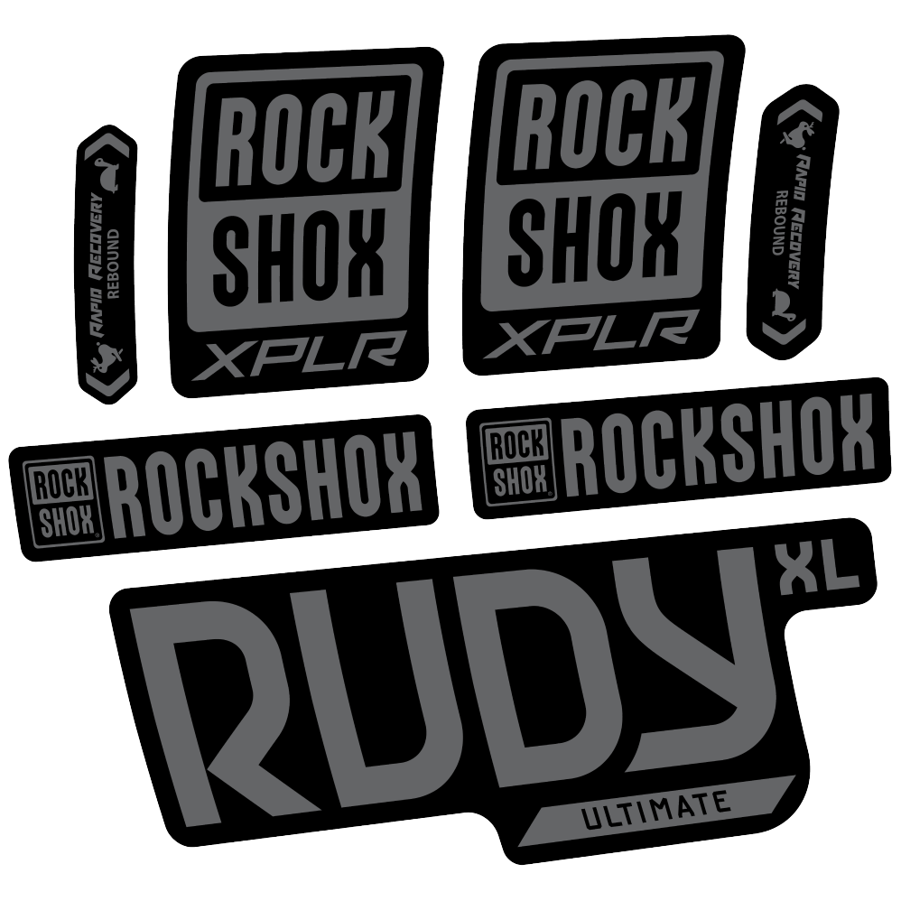 Decal Rock Shox Rudy XL Ultimate 2025, Fork 29, bike sticker vinyl