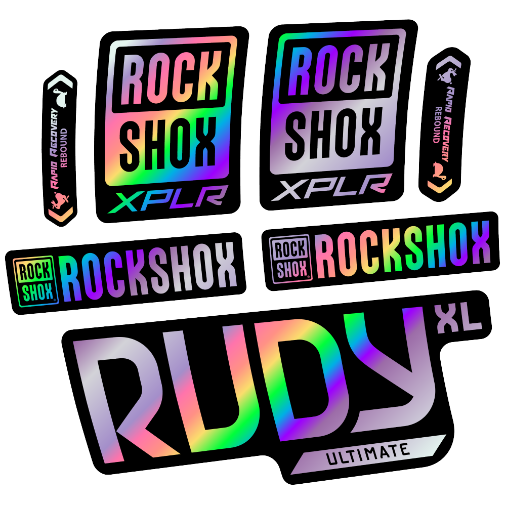 Decal Rock Shox Rudy XL Ultimate 2025, Fork 29, bike sticker vinyl