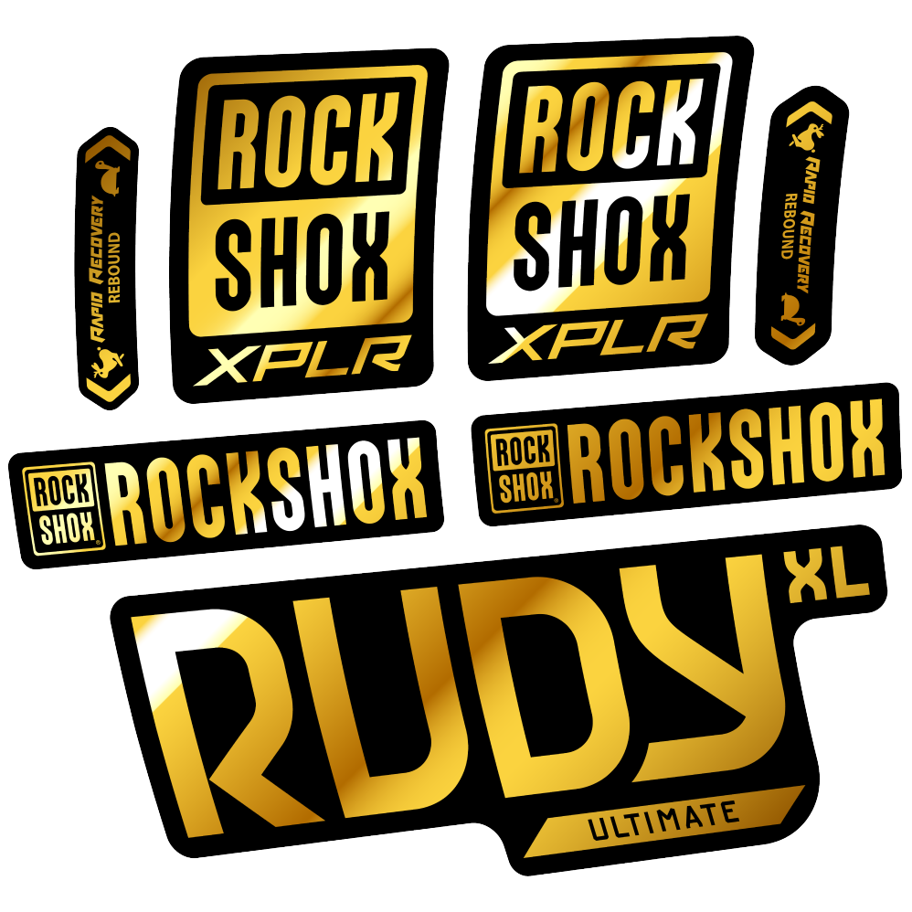 Decal Rock Shox Rudy XL Ultimate 2025, Fork 29, bike sticker vinyl