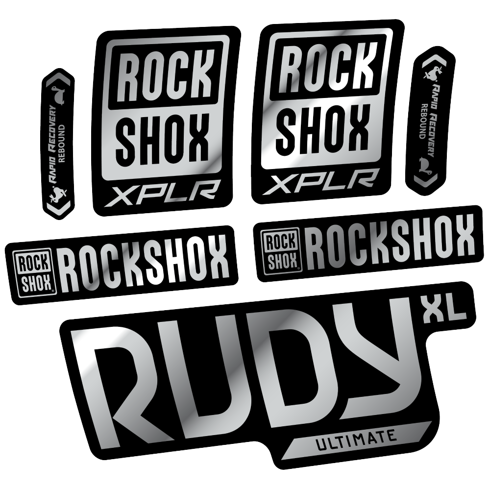 Decal Rock Shox Rudy XL Ultimate 2025, Fork 29, bike sticker vinyl