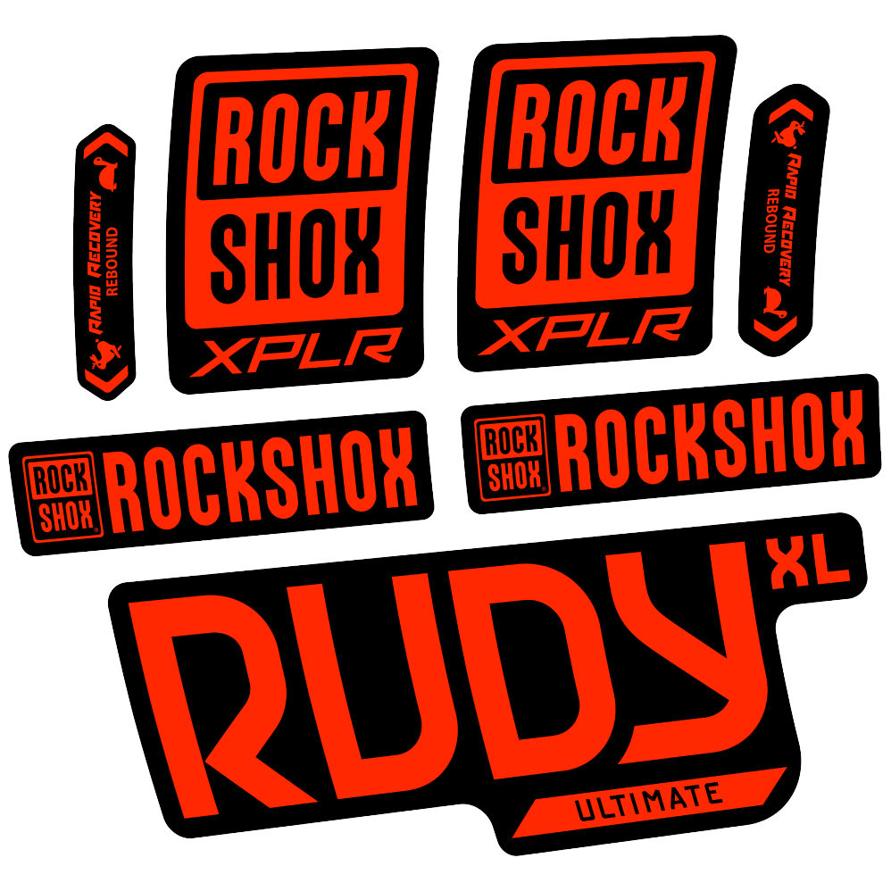 Decal Rock Shox Rudy XL Ultimate 2025, Fork 29, bike sticker vinyl