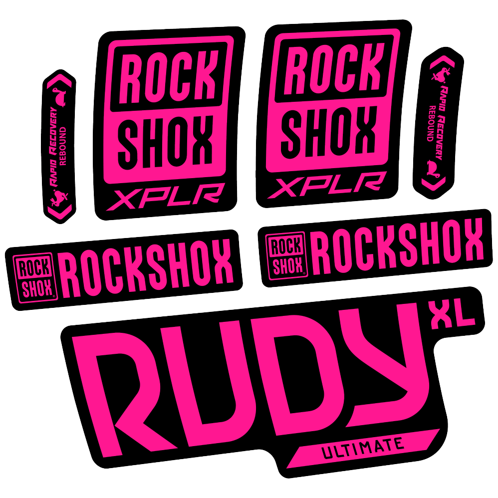 Decal Rock Shox Rudy XL Ultimate 2025, Fork 29, bike sticker vinyl