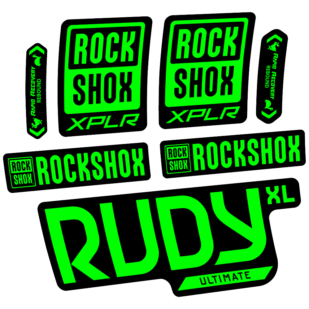 Decal Rock Shox Rudy XL Ultimate 2025, Fork 29, bike sticker vinyl