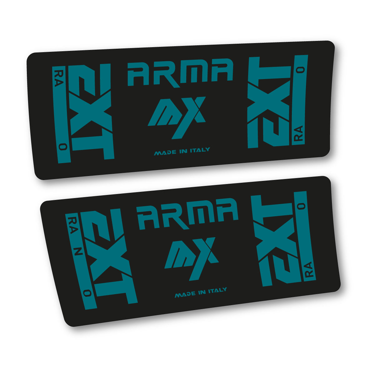 Compatible Stickers for EXT Arma MX Pattern 2026, Shock Absorber vinyl decals - Dark Turquoise