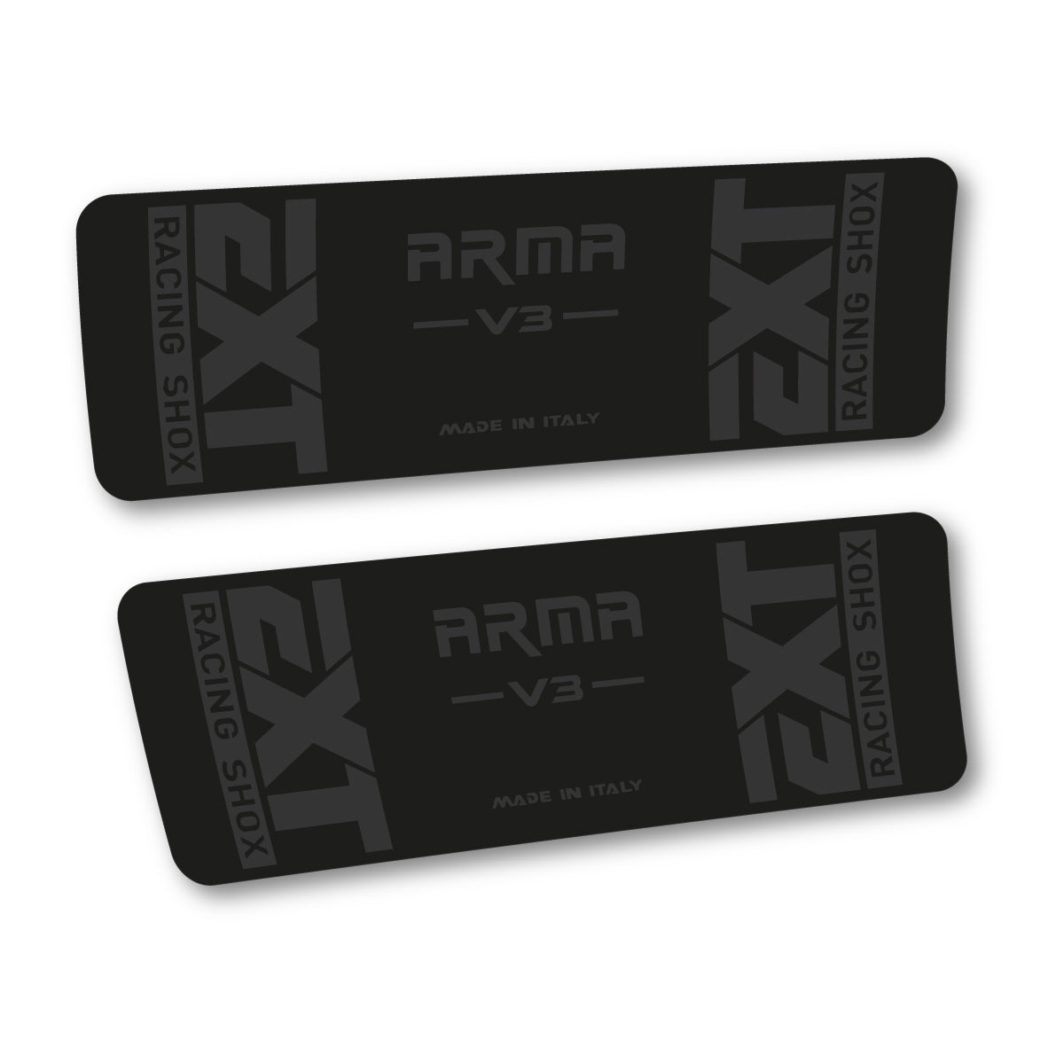 Compatible Stickers for EXT Arma V3 2019, Shock Absorber vinyl decals - Very Dark Grey
