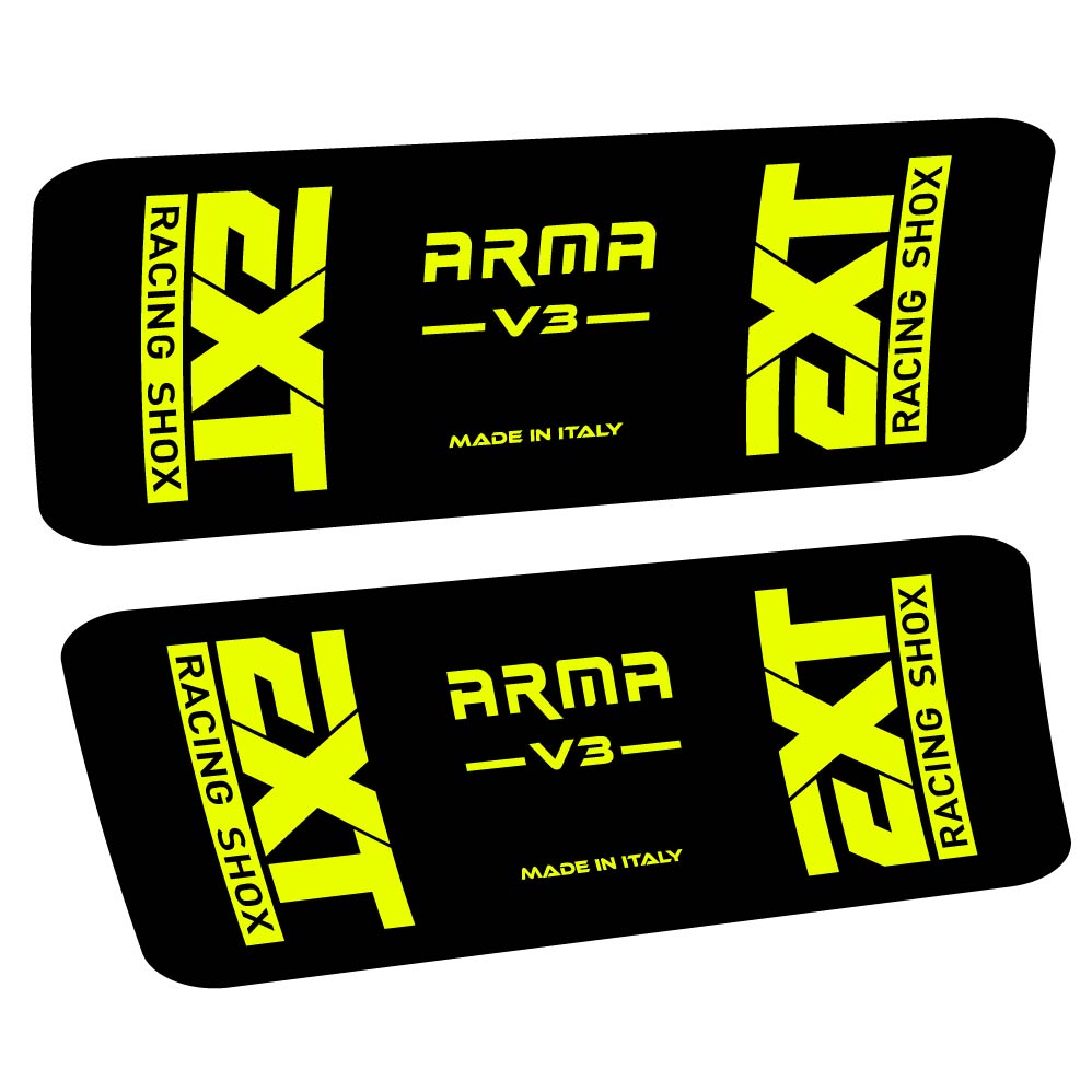 Aufkleber EXT Arma v3, Stoßdämpfer, Fahrradaufkleber Vinyl