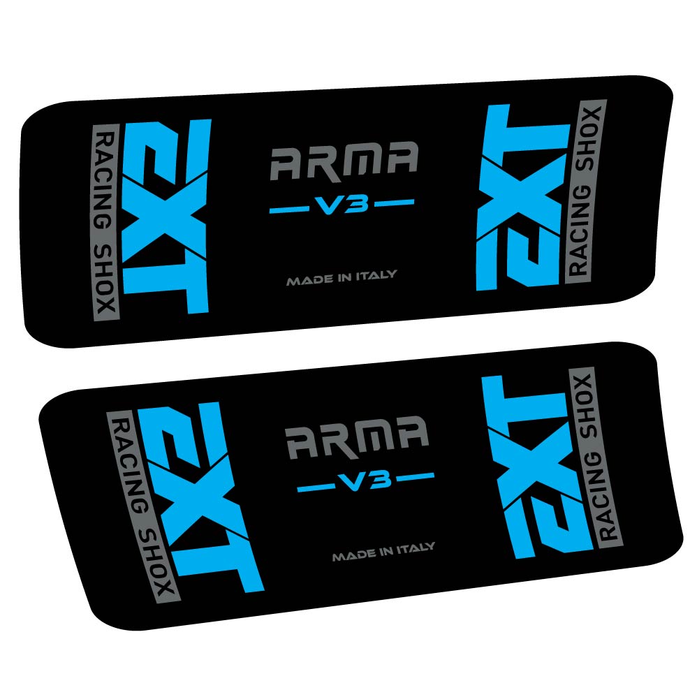 Aufkleber EXT Arma v3, Stoßdämpfer, Fahrradaufkleber Vinyl