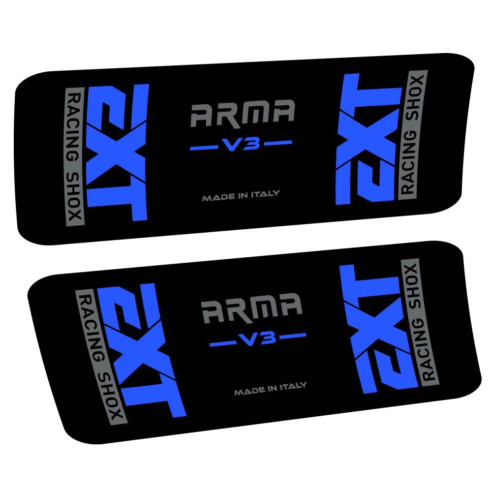 Aufkleber EXT Arma v3, Stoßdämpfer, Fahrradaufkleber Vinyl