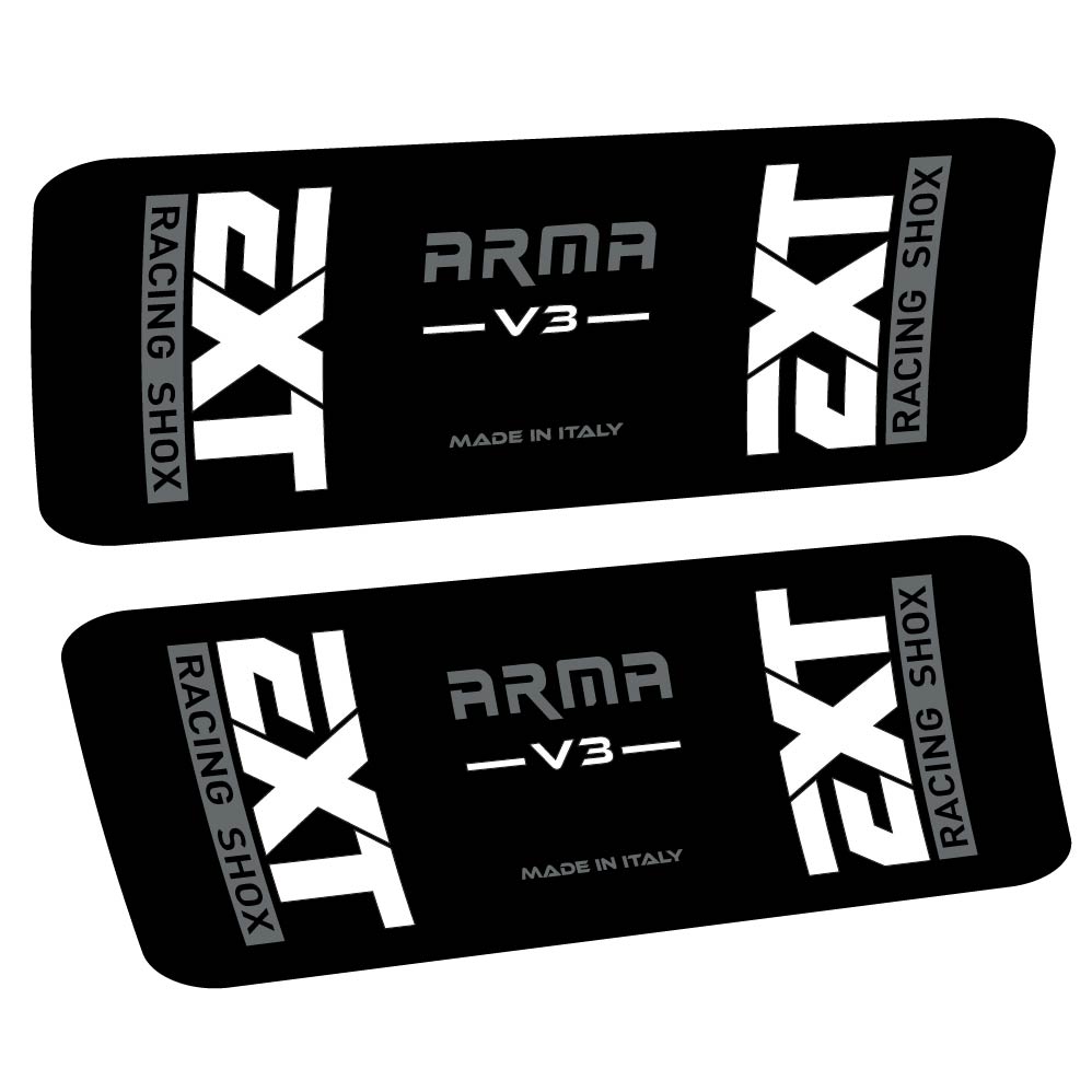 Aufkleber EXT Arma v3, Stoßdämpfer, Fahrradaufkleber Vinyl