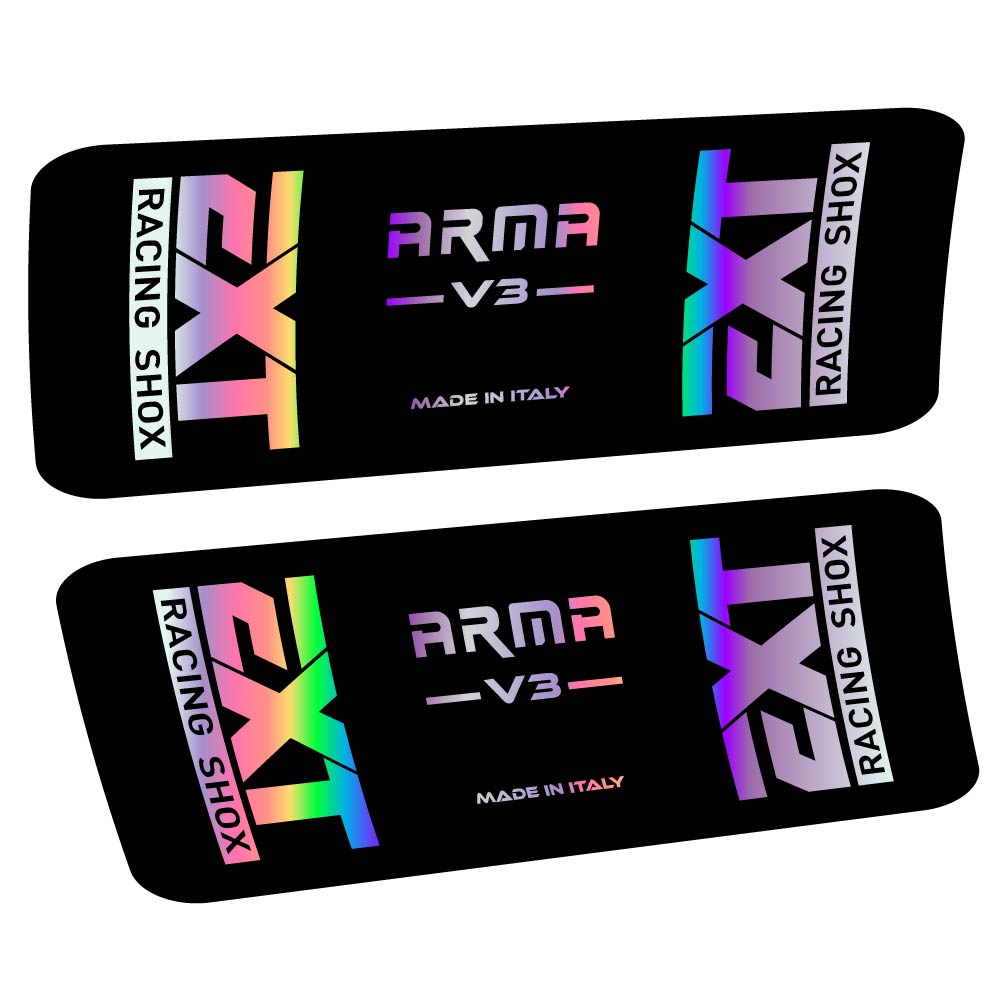 Aufkleber EXT Arma v3, Stoßdämpfer, Fahrradaufkleber Vinyl
