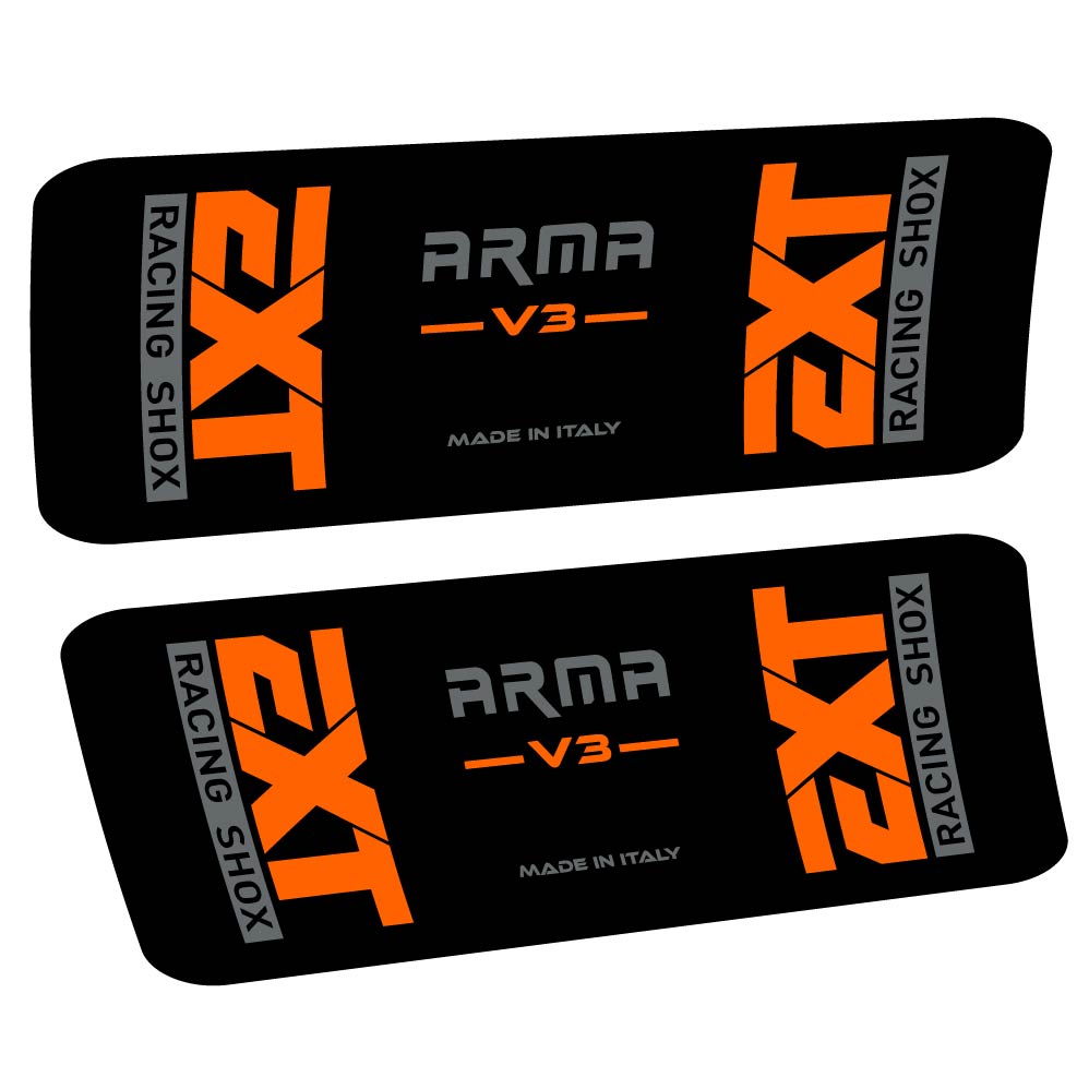 Aufkleber EXT Arma v3, Stoßdämpfer, Fahrradaufkleber Vinyl