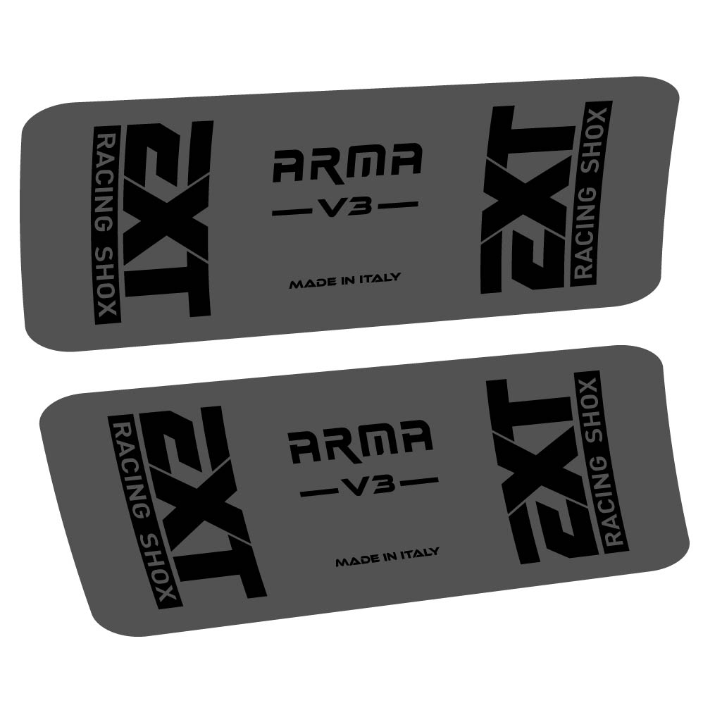 Aufkleber EXT Arma v3, Stoßdämpfer, Fahrradaufkleber Vinyl