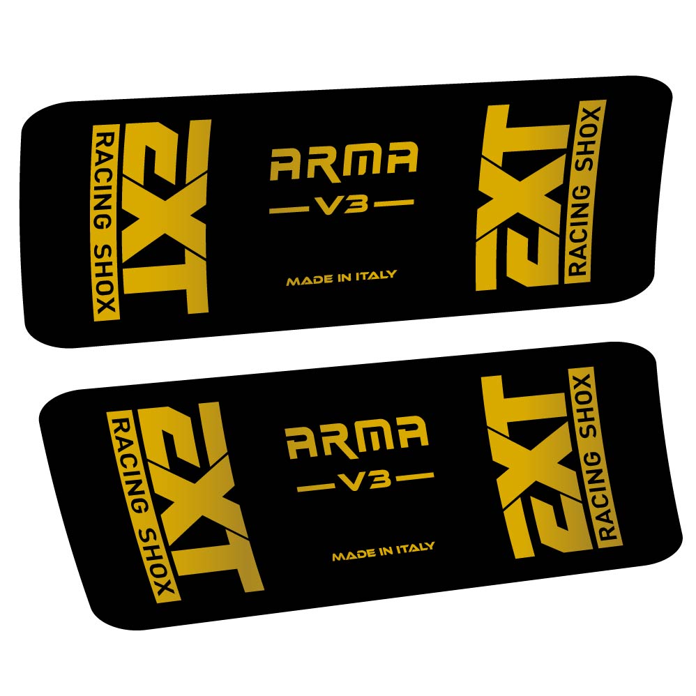 Aufkleber EXT Arma v3, Stoßdämpfer, Fahrradaufkleber Vinyl