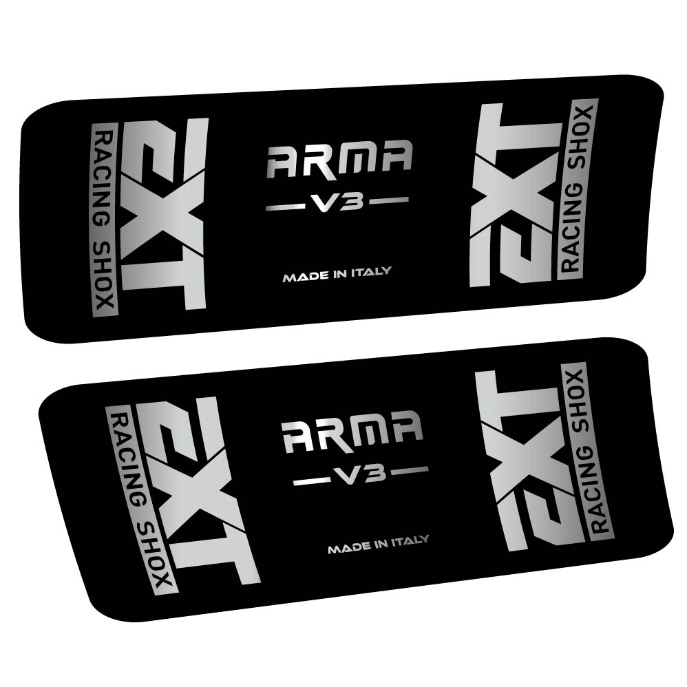 Aufkleber EXT Arma v3, Stoßdämpfer, Fahrradaufkleber Vinyl