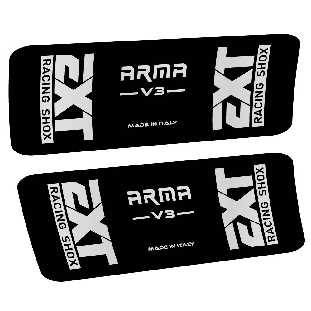 Aufkleber EXT Arma v3, Stoßdämpfer, Fahrradaufkleber Vinyl