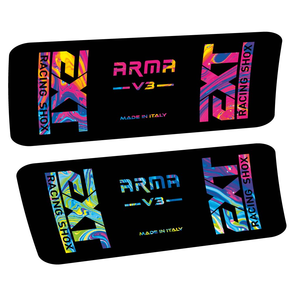 Aufkleber EXT Arma v3, Stoßdämpfer, Fahrradaufkleber Vinyl