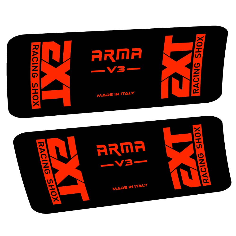 Aufkleber EXT Arma v3, Stoßdämpfer, Fahrradaufkleber Vinyl
