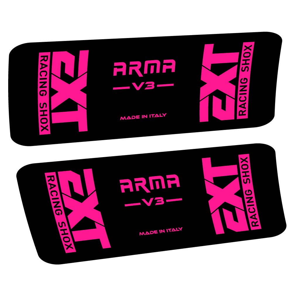 Aufkleber EXT Arma v3, Stoßdämpfer, Fahrradaufkleber Vinyl