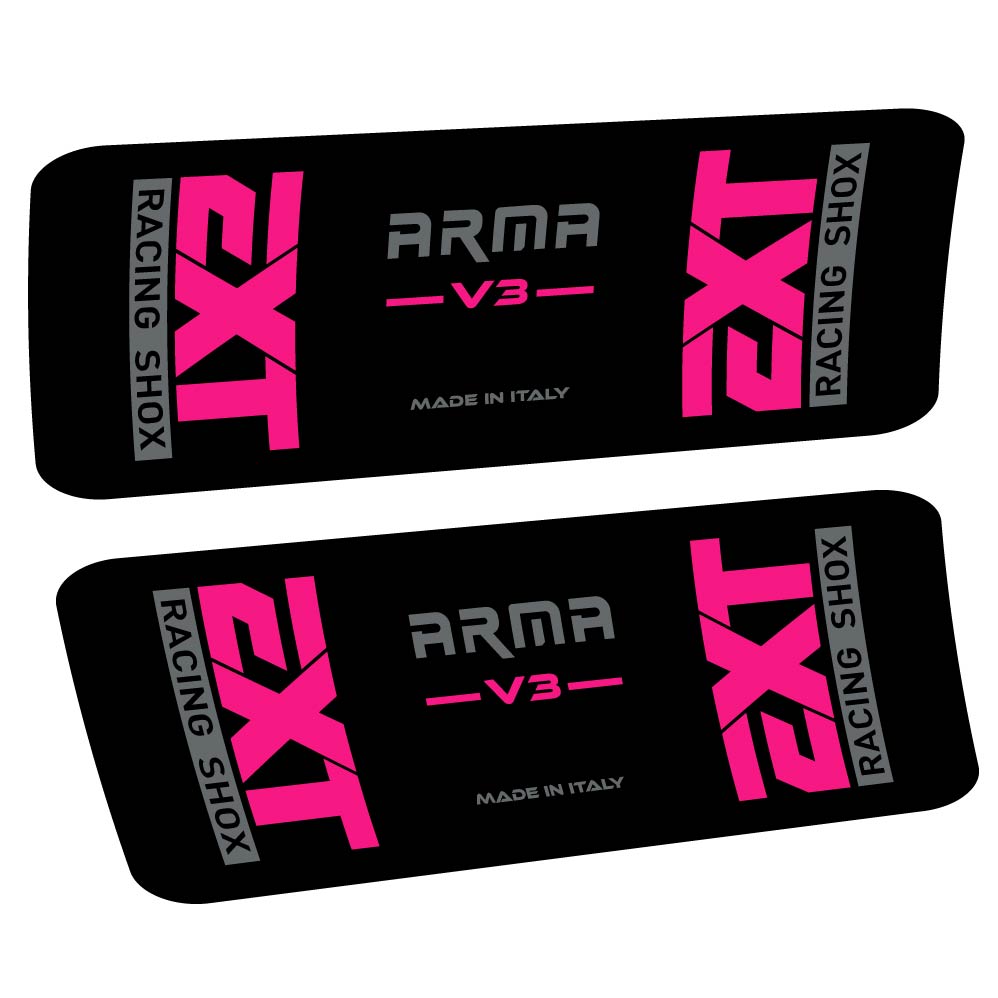 Aufkleber EXT Arma v3, Stoßdämpfer, Fahrradaufkleber Vinyl