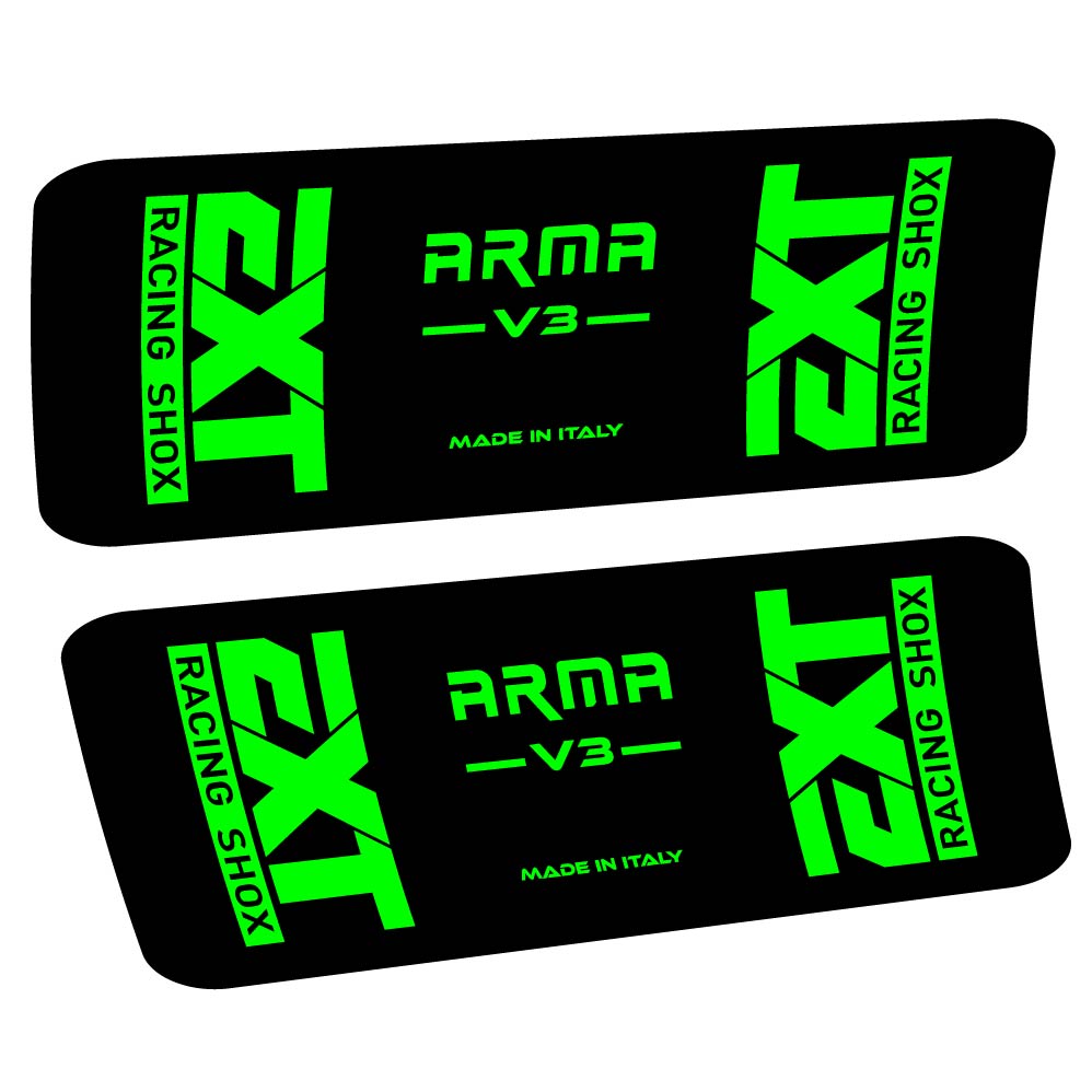 Aufkleber EXT Arma v3, Stoßdämpfer, Fahrradaufkleber Vinyl