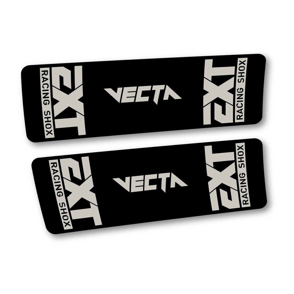 Compatible Stickers for EXT Vecta 2024, Shock Absorber vinyl decals - Light Grey