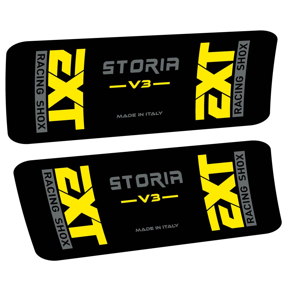 Decal EXT Storia v3, Shock Absorber, bike sticker vinyl
