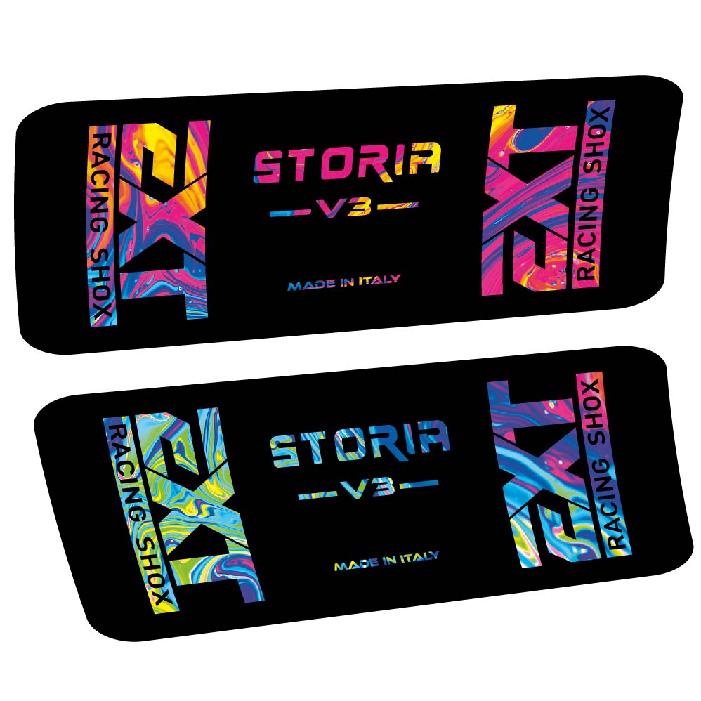 Decal EXT Storia v3, Shock Absorber, bike sticker vinyl
