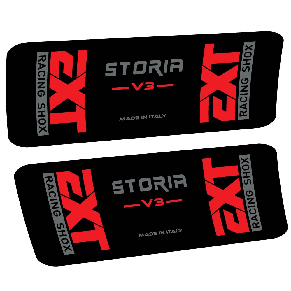 Decal EXT Storia v3, Shock Absorber, bike sticker vinyl