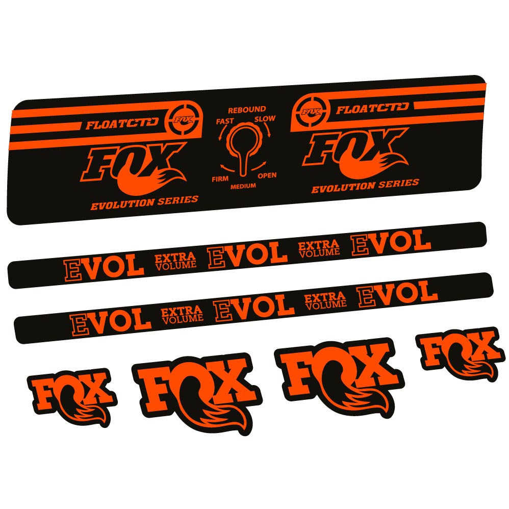 Decal Fox Float CTD Evolution Series 2016, Shock Absorber, bike sticker vinyl