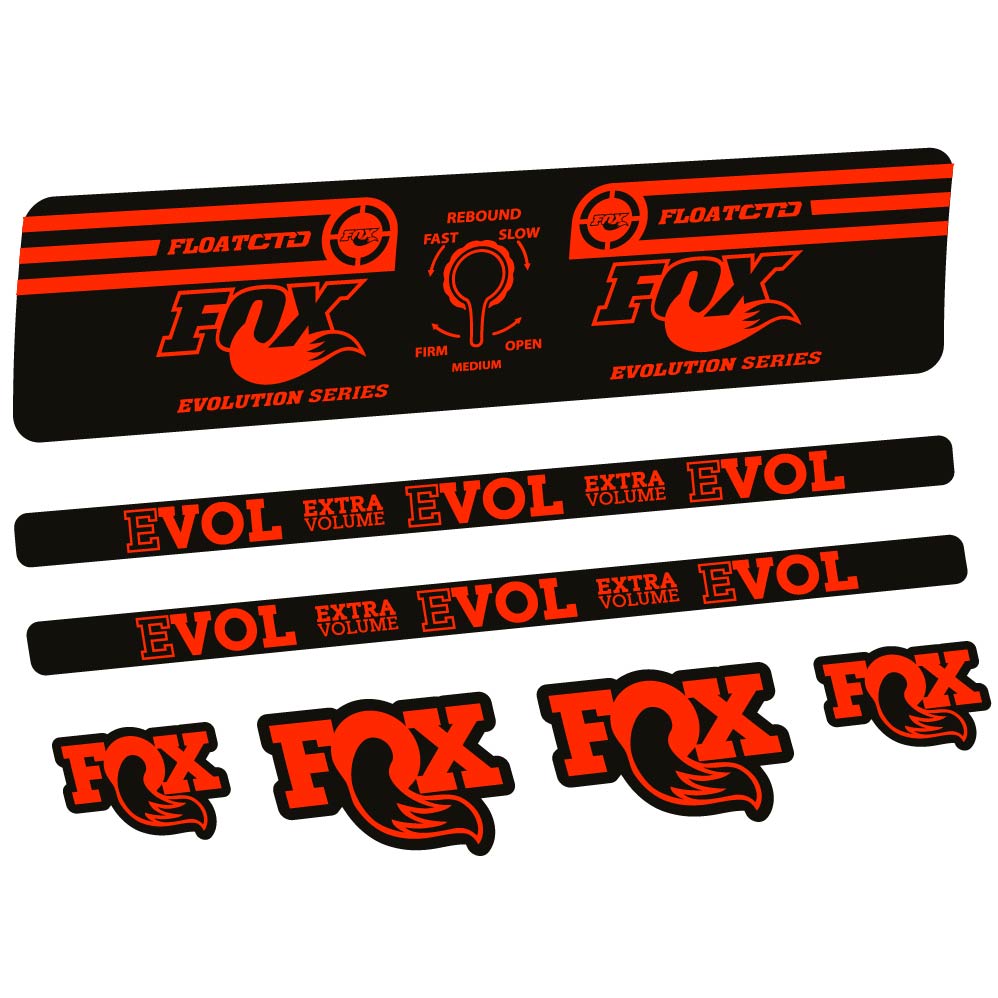 Decal Fox Float CTD Evolution Series 2016, Shock Absorber, bike sticker vinyl